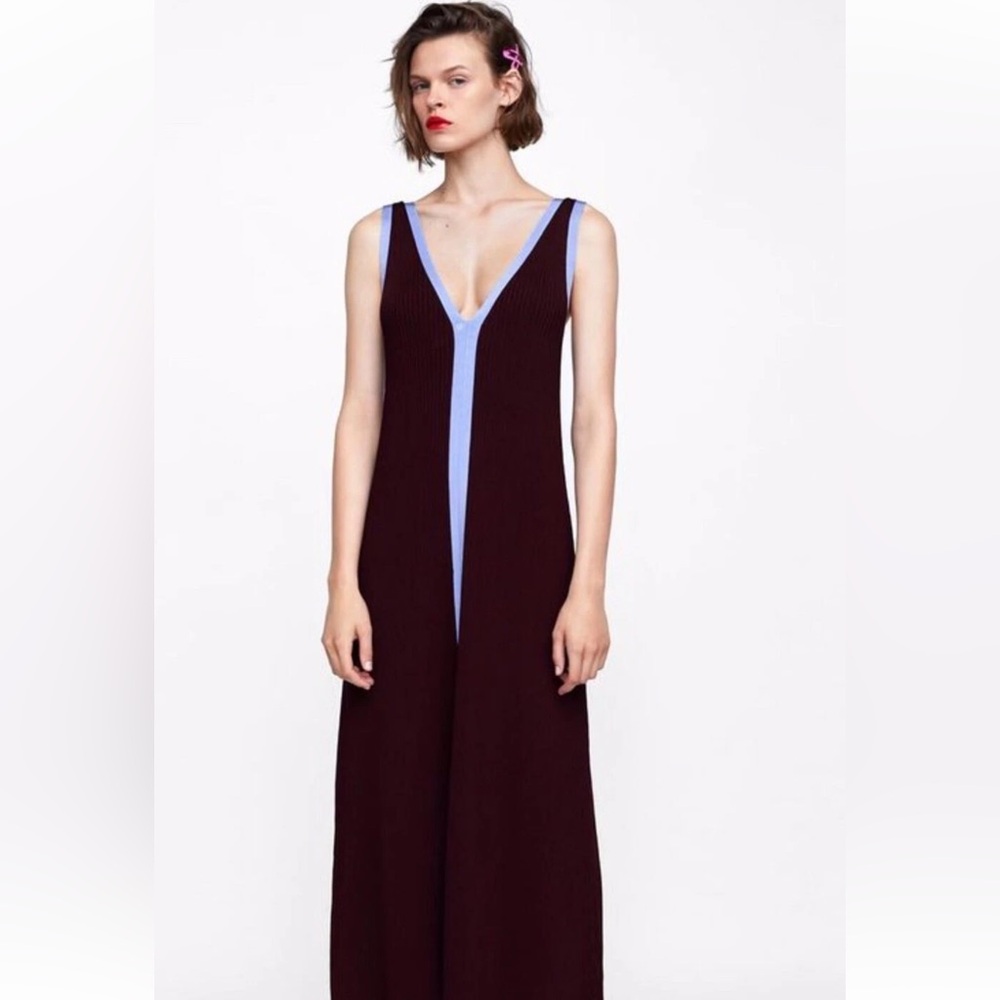Zara color block ribbed